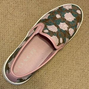 Coach Tennis Shoes C117 Slip On Floral